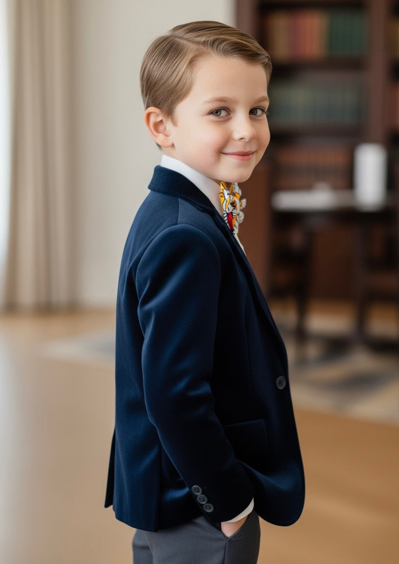 Nœud papillon enfant MPESA – wax fait main Fleur de mariage