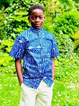 Chemise enfants NDOP – Wax & col mao