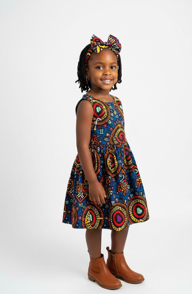 bandeau fille NTEPPE – wax fait main avec élastique