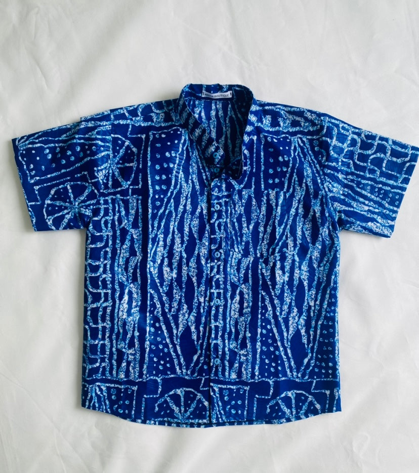 Chemise enfants NDOP – Wax & col mao