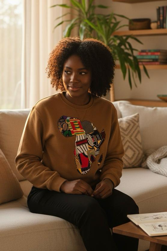 Adulte portant un sweat-shirt mixte Ă coupe unisexe, vĂȘtement confortable et stylĂ© pour homme ou femme.