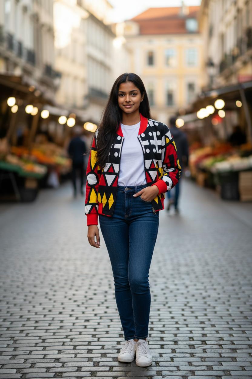 BOMBER EN WAX DIBA + BANDEAU ASSORTI FILLES