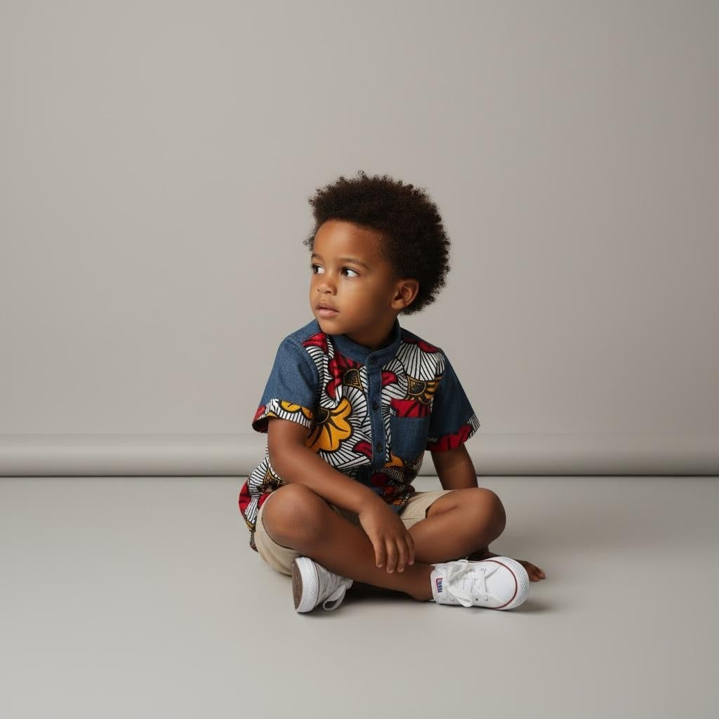 Chemise wax enfant MPESA Denim