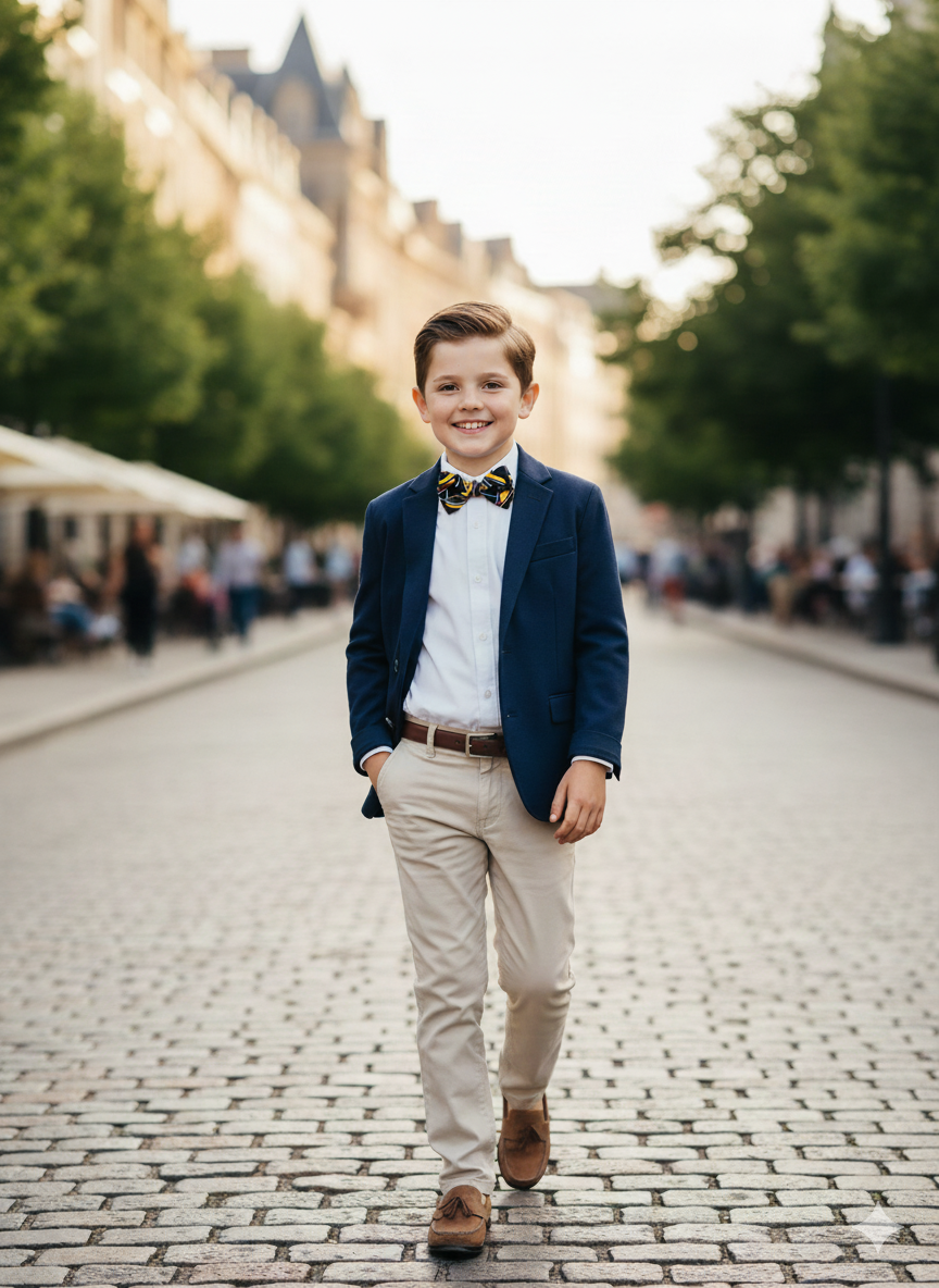 nœud papillon enfant BOGOLAN – wax fait main inspiré d’Afrique