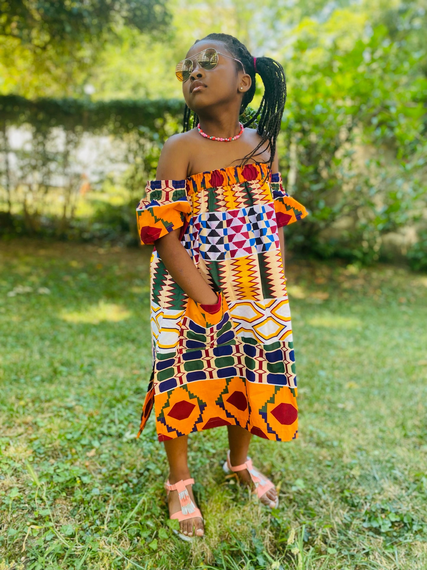 ROBE FILLE WAX DOUALA