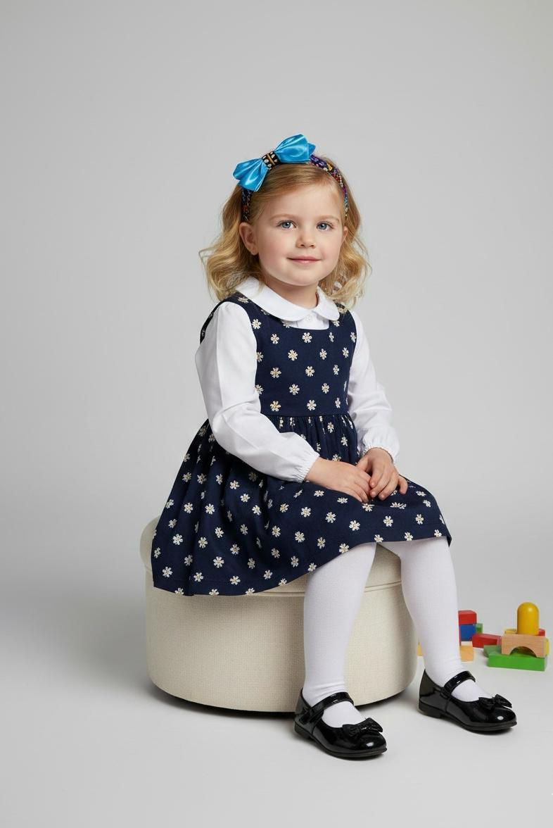 Bandeau Nteppe Duo – Wax et Satin fait main pour enfant