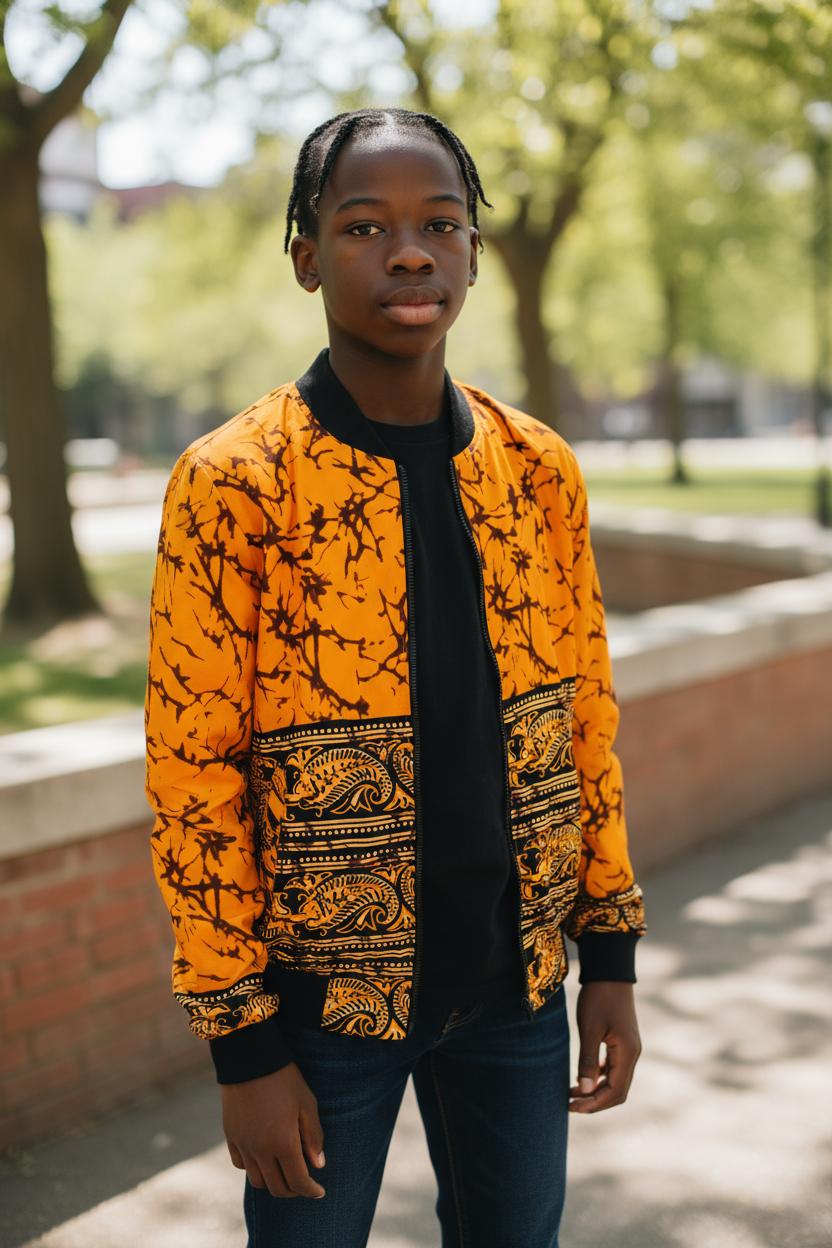 Bomber mixte “SAWA” – taille S – confection artisanale