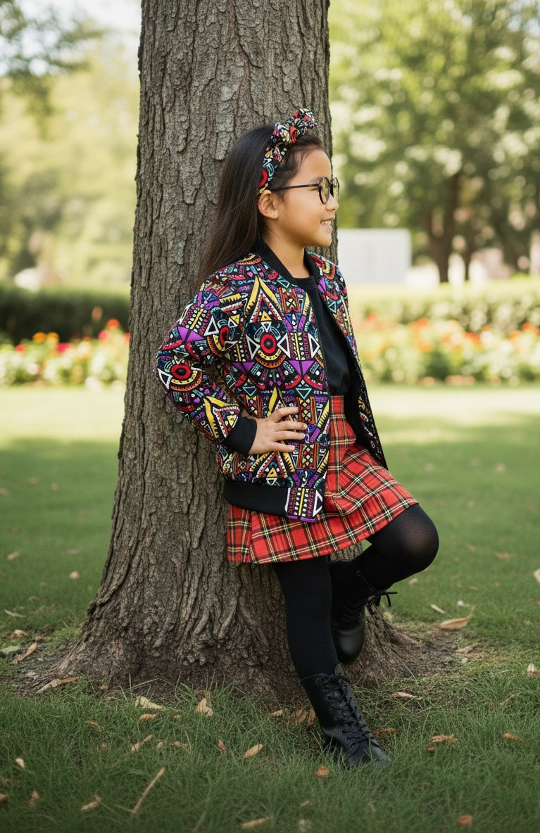 BOMBER EN WAX NTEPPE +BANDEAU ASSORTI FILLES