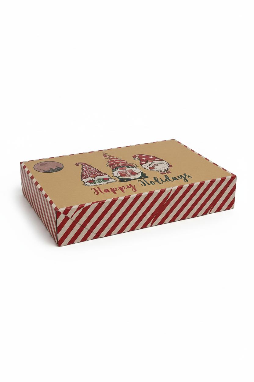 Box de Noël Afro Moderne contenant une écharpe adulte mixte laine/viscose avec touche de wax et un cache-cou enfant polaire avec motif wax floral