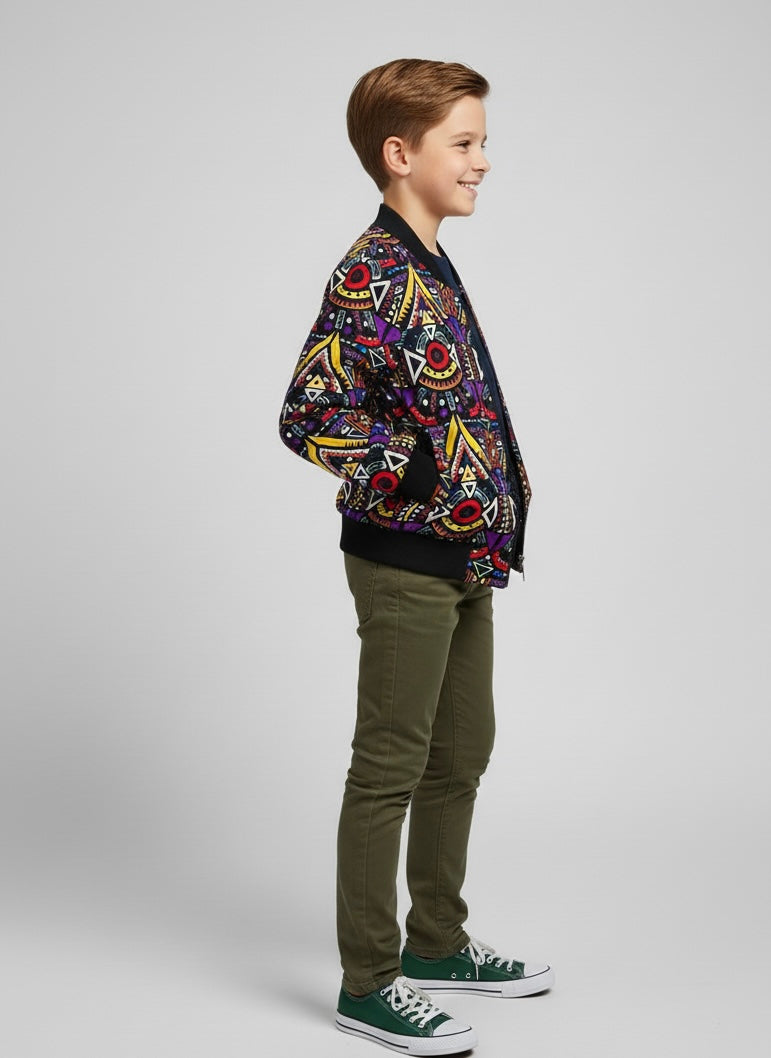 BOMBER EN WAX NTEPPE MIXTE GARÇON