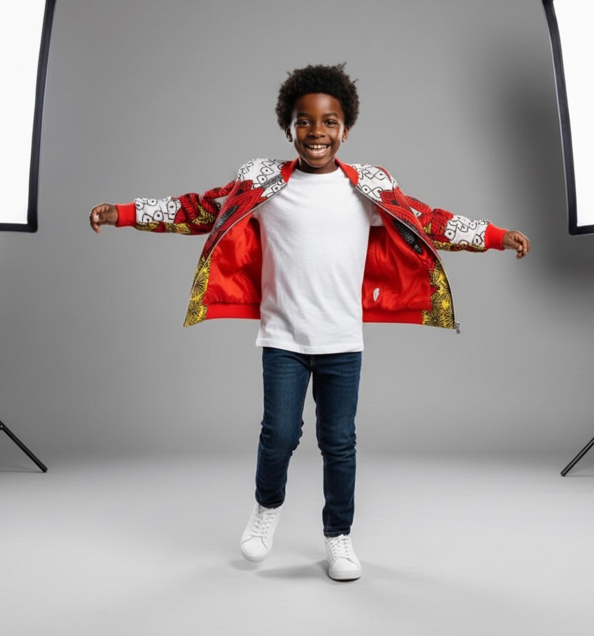 Bomber mixte LOCKO – taille 5/6ans  – confection artisanale