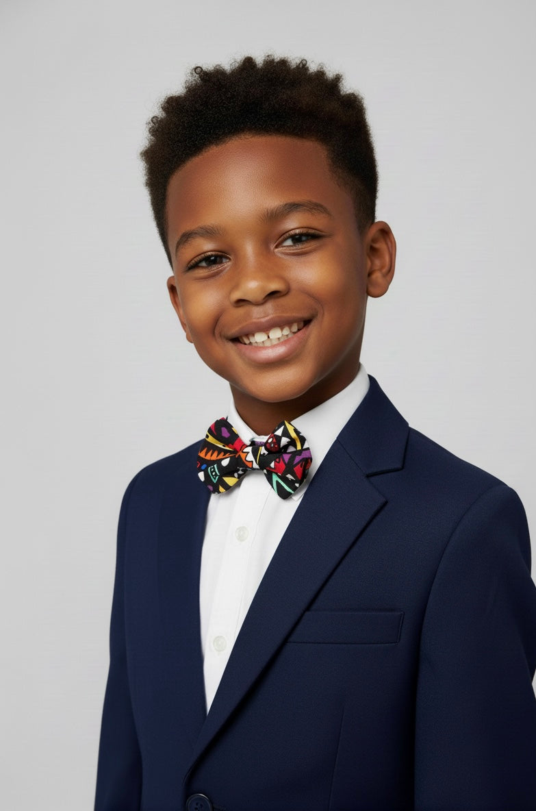 nœud papillon enfant NTEPPE – wax fait main – accessoire élégant et coloré