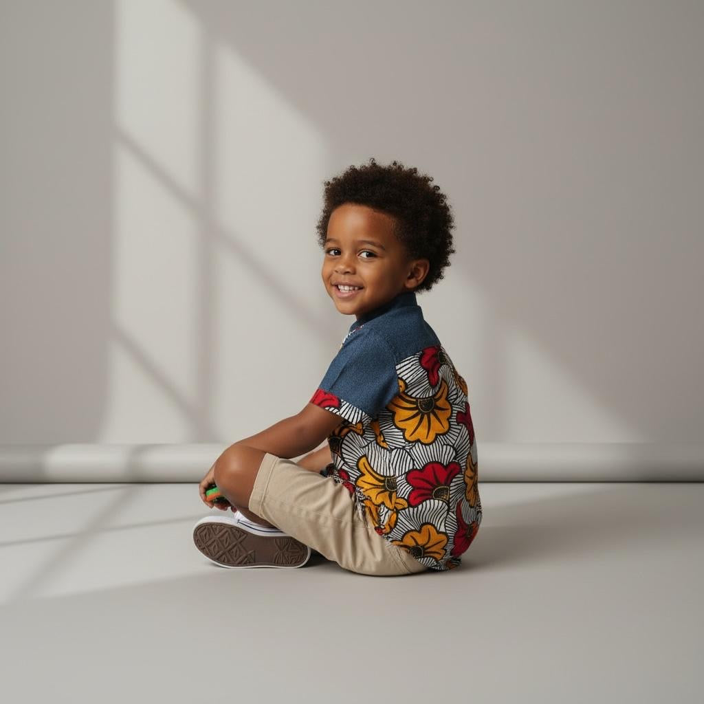 Chemise wax enfant MPESA Denim