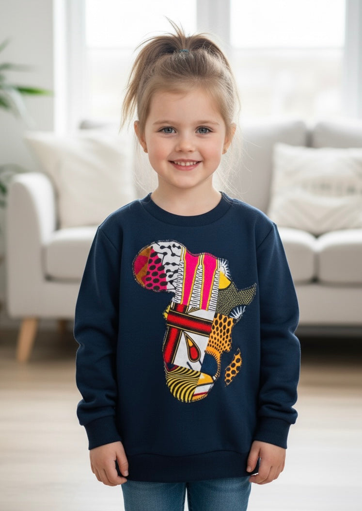 Sweat-shirt mixte pour enfant, confortable et tendance, idéal pour fille ou garçon, parfait pour l’automne et l’hiver.