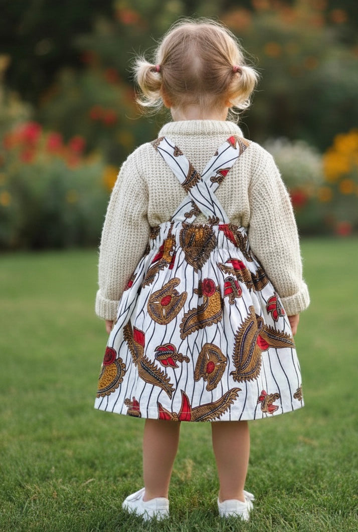 SALOPETTE WAX COLORÉE - tenue africaine enfant