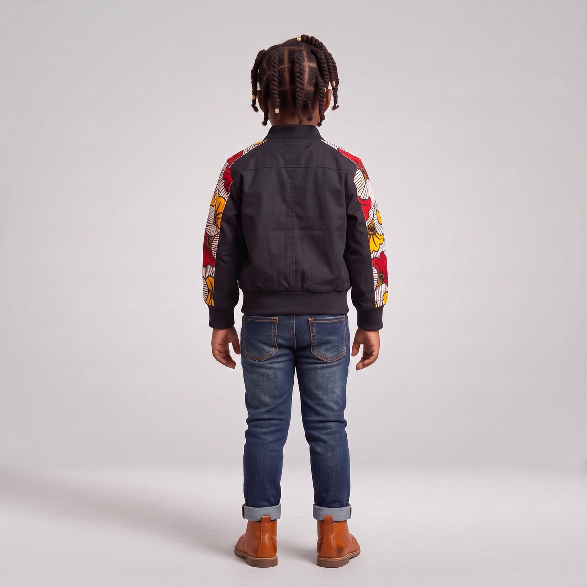 Bomber MPESA Urbain – bomber aviateur fille personnalisé en wax 4-14 ans