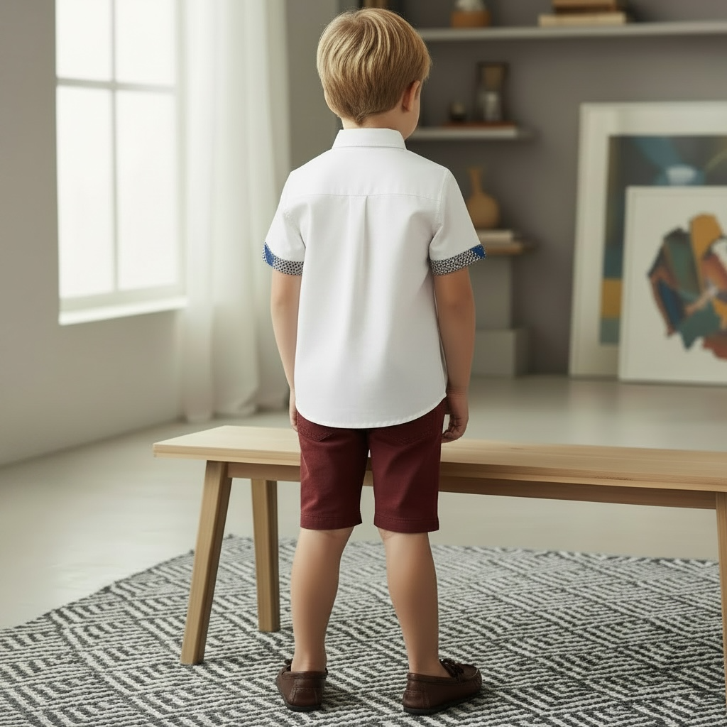 Chemise garçon MOUNGO – vêtement enfant en tissu wax