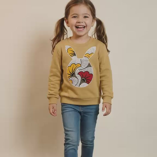 sweat-shirt-enfant-mpesa-moutarde-wax